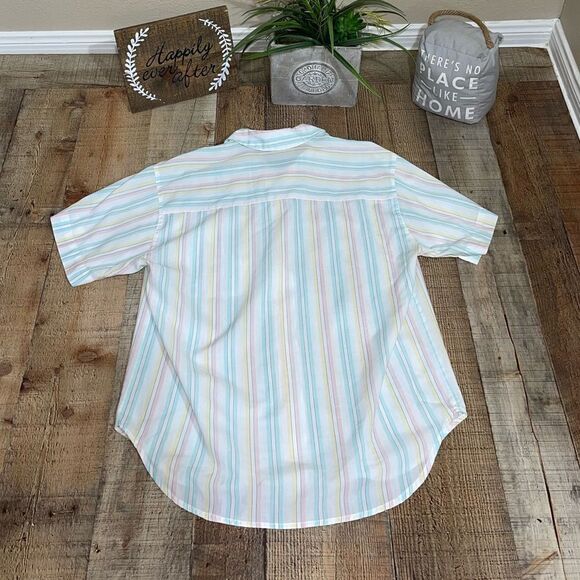 Vintage pastel Diane von furstenberg button down shirt - Picture 4 of 9